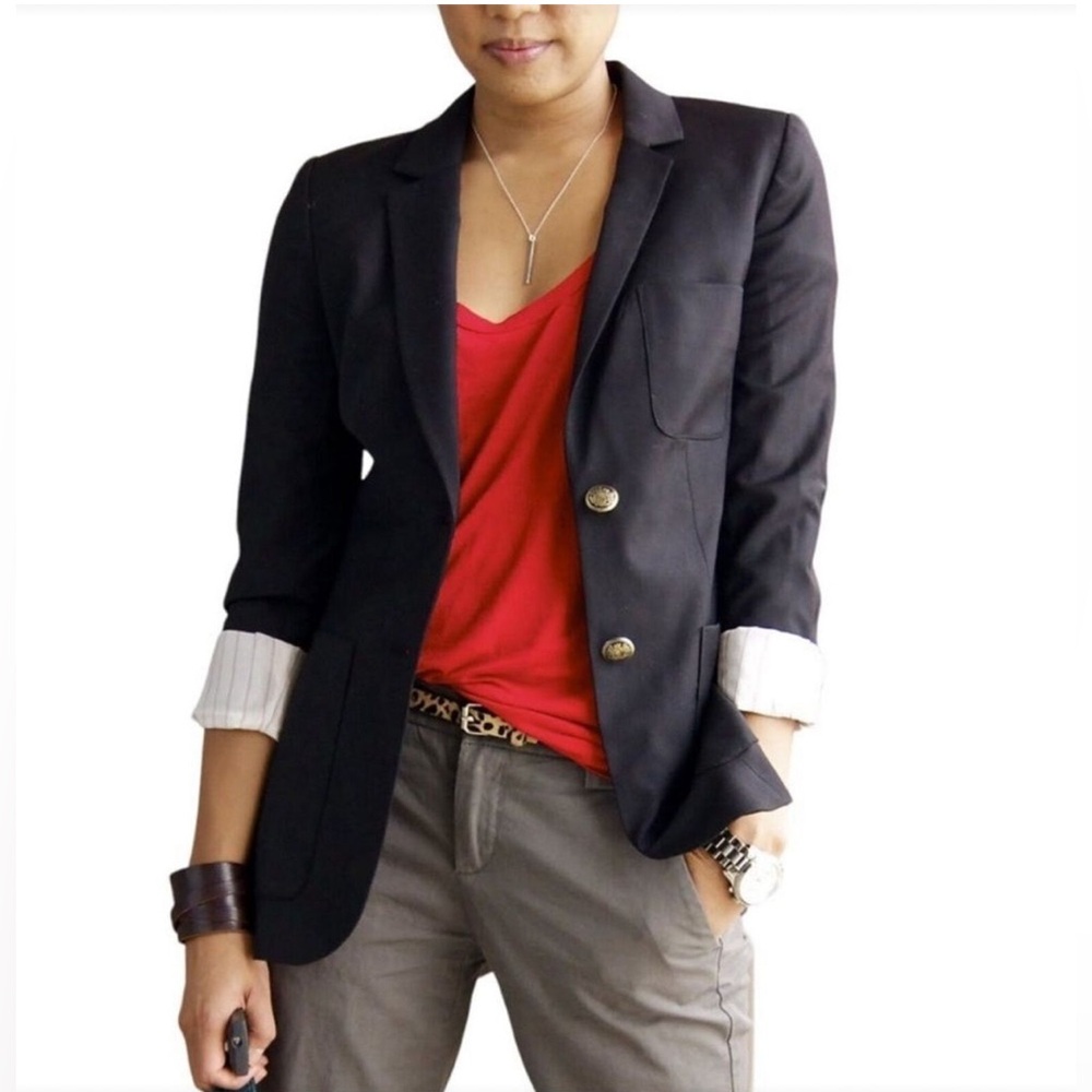ARITZIA TALULA Exeter Boyfriend Blazer Wool Blend Jacket Black, size 8